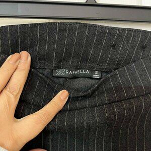 Rafaella Black & White Pinstripe Stretch Dress Pants